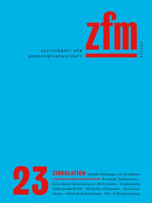 cover image of Zeitschrift für Medienwissenschaft 23
